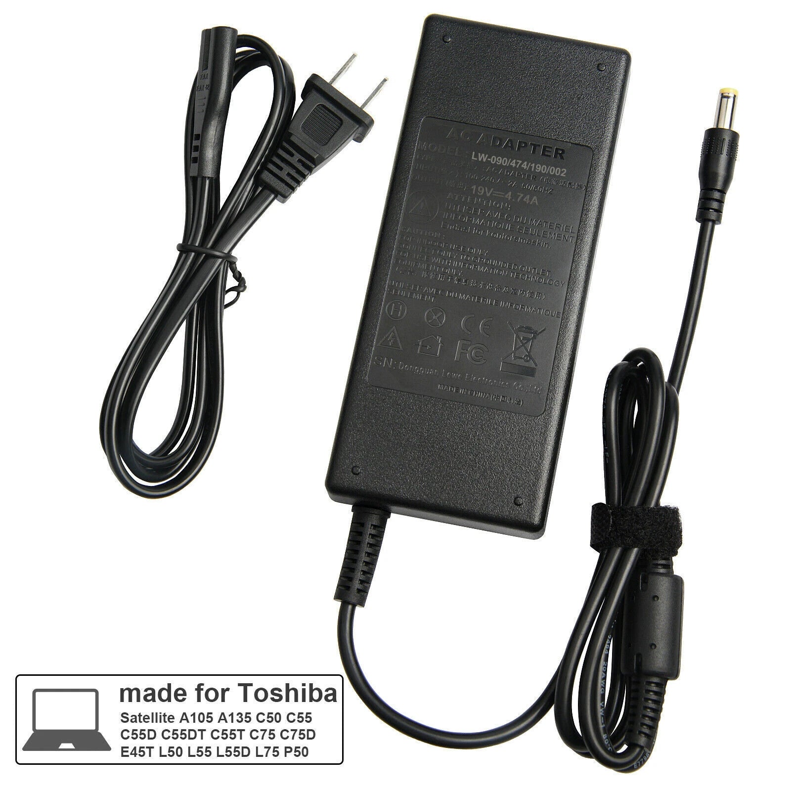 LOT OF 90W 19V 4.74A AC Power Adapter Charger for Toshiba Asus Acer HP Laptop