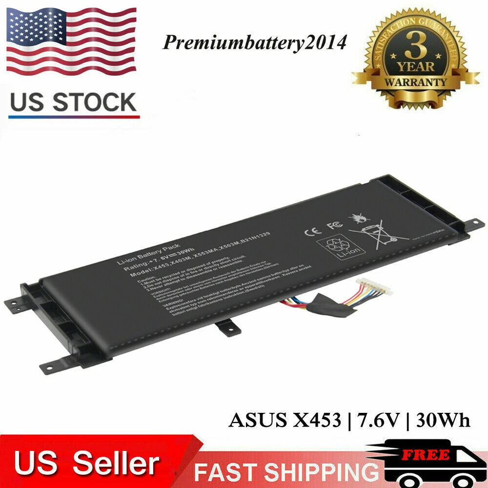 Battery B21N1329 For Asus X553MA X453MA X553M X453M X453 X553 X403 X403MA US