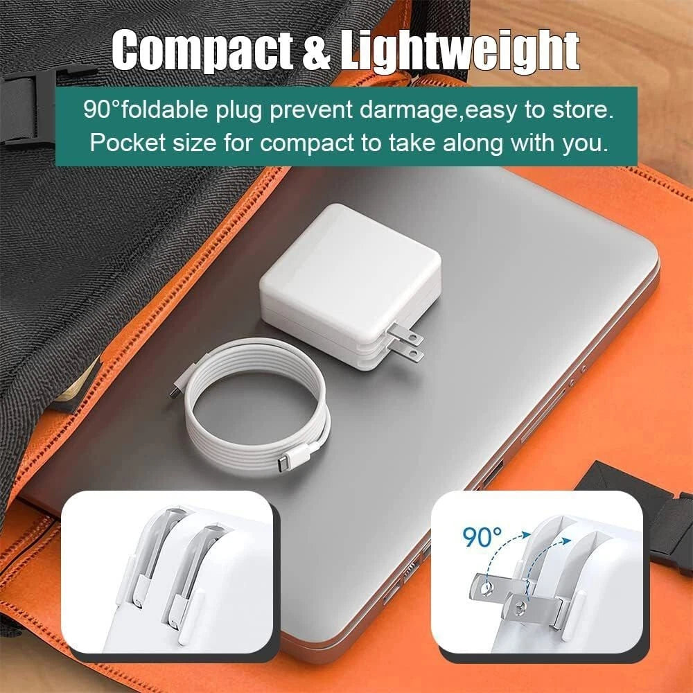 Macbook Air 13 Inch A1718 Charger Compatible for Apple 61W USB-C Type C Adapter