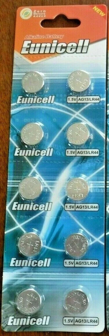 LR44 10 PACK LR44 AG13 A76 L1154 357 303 LED Button 1.5V Cell Alkaline Battery