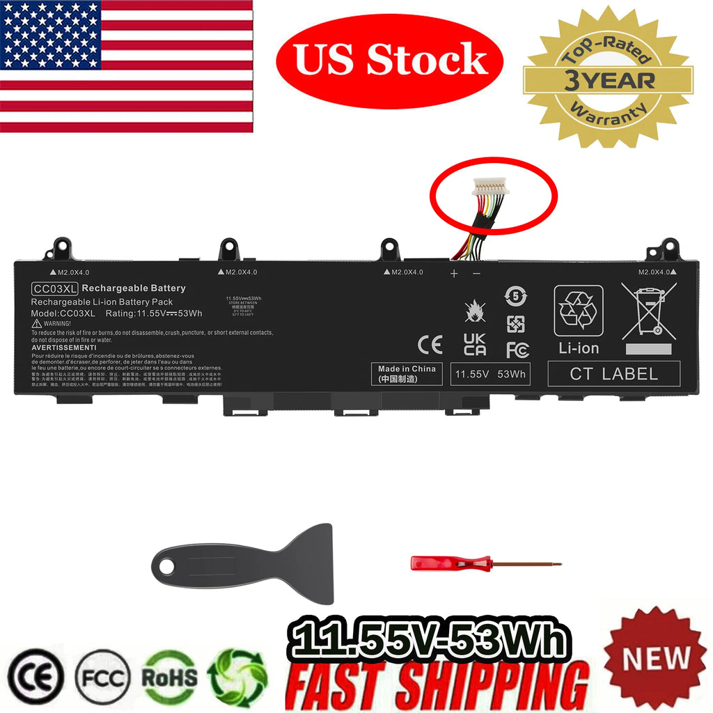 CC03XL Battery For HP EliteBook 830 G7 G8 835 HSTNN-DB9Q HSTNN-IB9F 53Wh