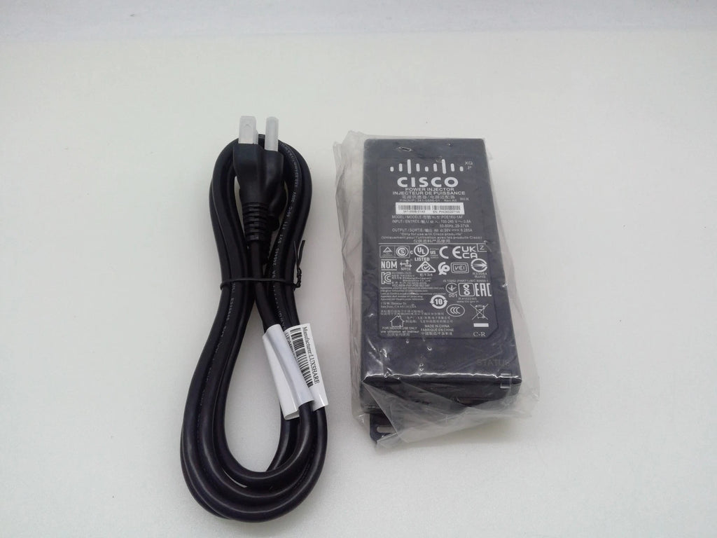 Cisco 341-0556-01 POE16U-1AF 56V 0.285A Power Injector W/ Power Cord New