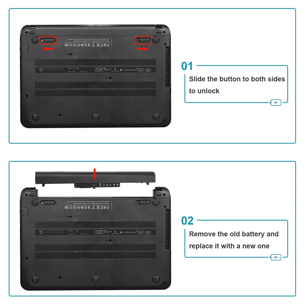 For HP Pavilion Touchsmart 14-b109wm Sleekbook VK04 4cell Notebook Battery USA