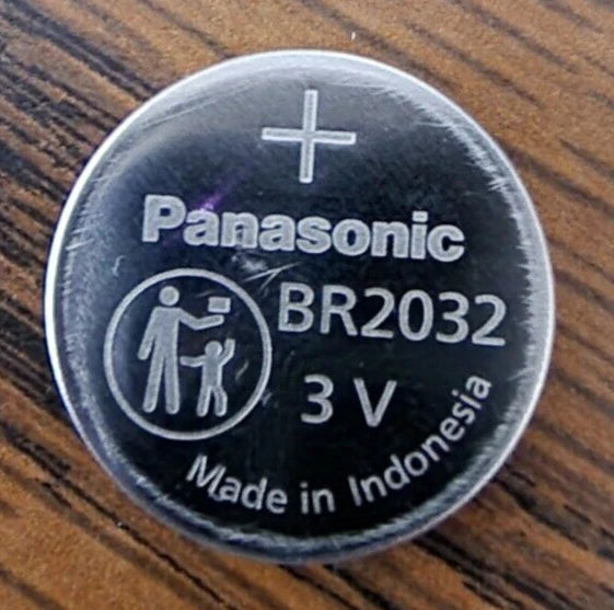 1 X BR2032 BULK LITHIUM PANASONIC BR 2032 3v Battery MFG 08/2021 (1 PIECE)