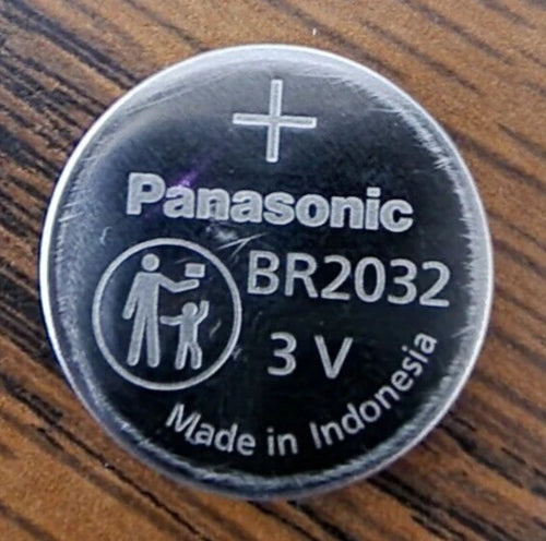 1 X BR2032 BULK LITHIUM PANASONIC BR 2032 3v Battery MFG 08/2021 (1 PIECE)