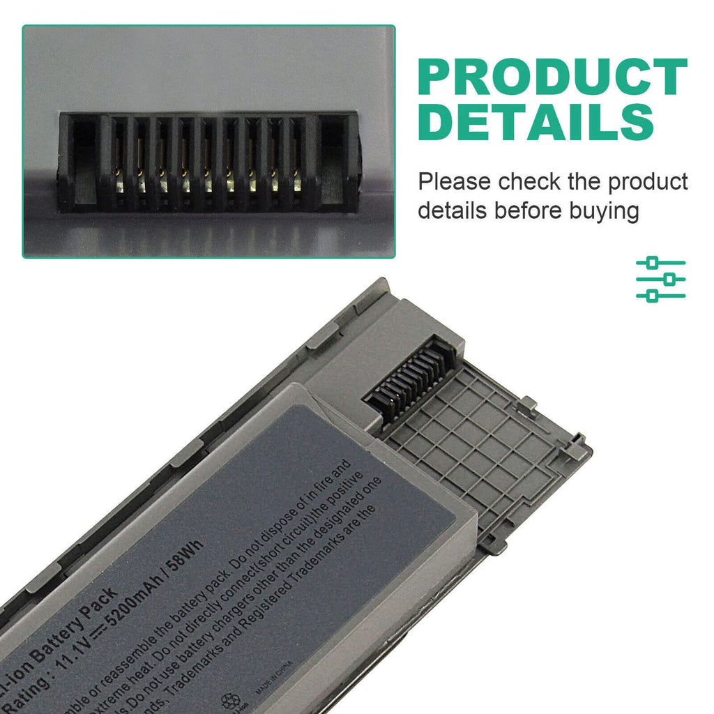 Battery for Dell Latitude D620 D630 D631 D640 PC764 TC030 M2300 Notebook