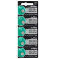 5 Murata Silver Oxide SR41SW SR41W SR41 Watch 1.55V Battery- Replaces Sony