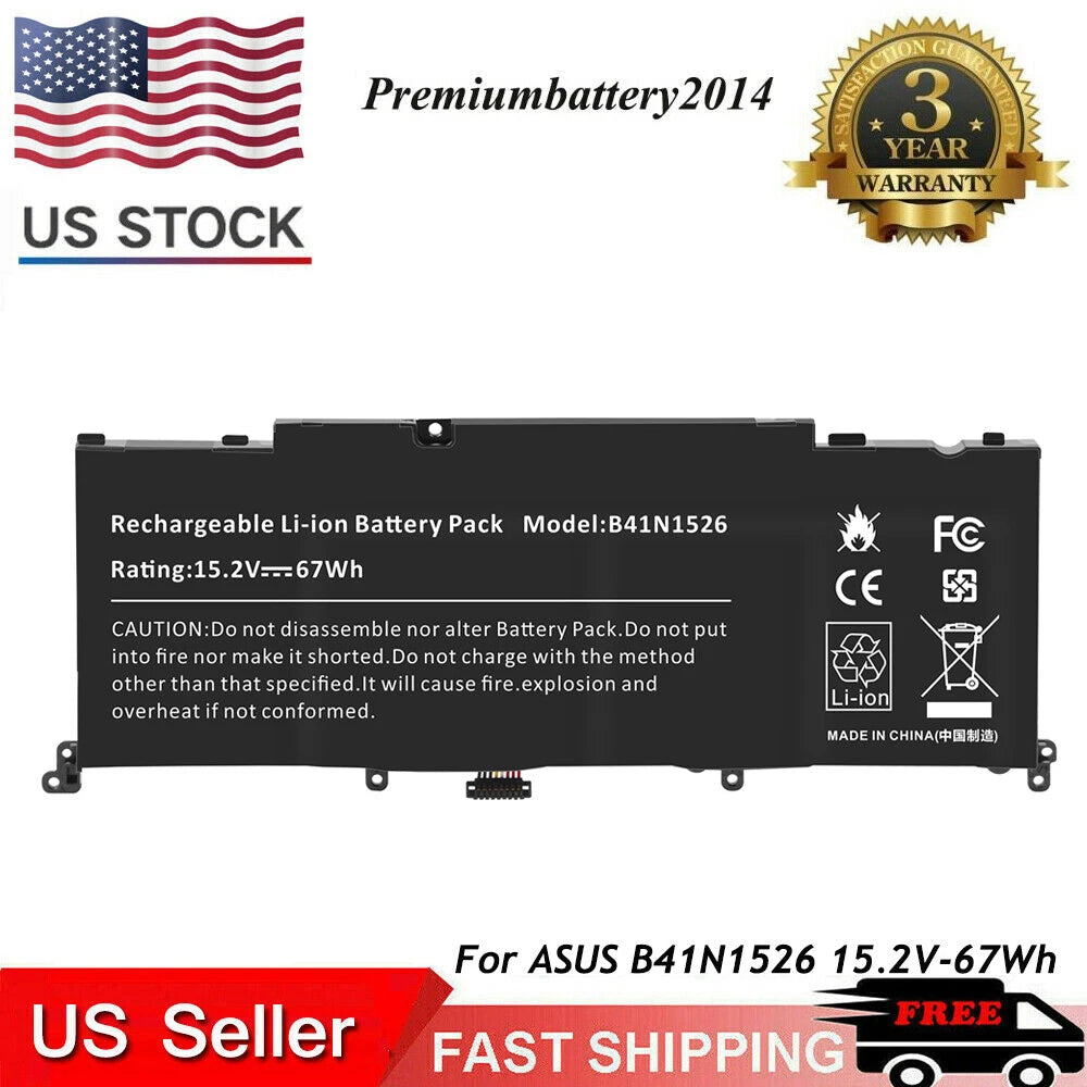 67WH B41N1526 Laptop Battery For Asus ROG Strix GL502 GL502V GL502VS DB71