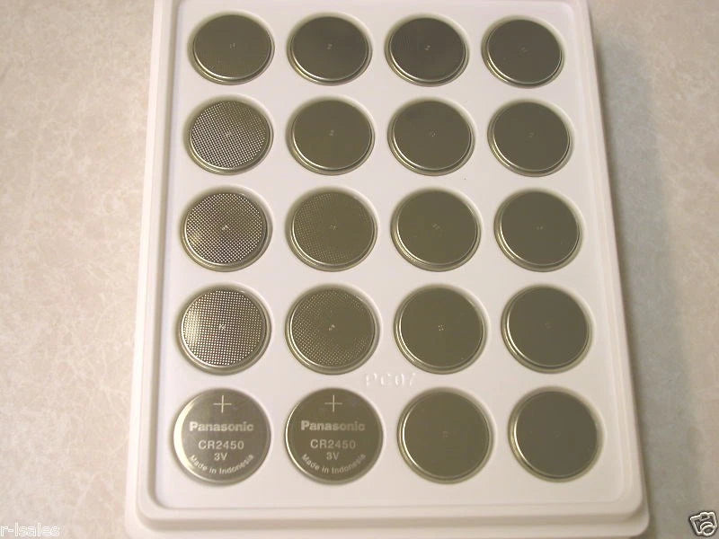 10 NEW BULK PANASONIC CR2450 CR 2450 3v lithium battery EXPIRATION 2031
