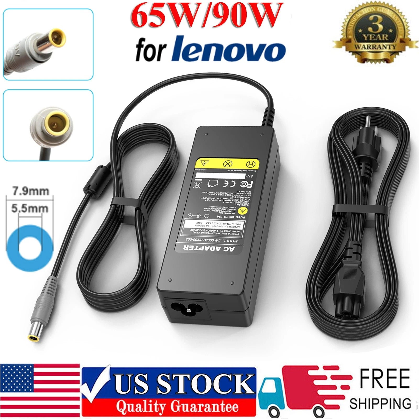 AC Adapter Charger for Lenovo Edge 14 Thinkpad X60 X200 X201 X220 X230 L420 L430