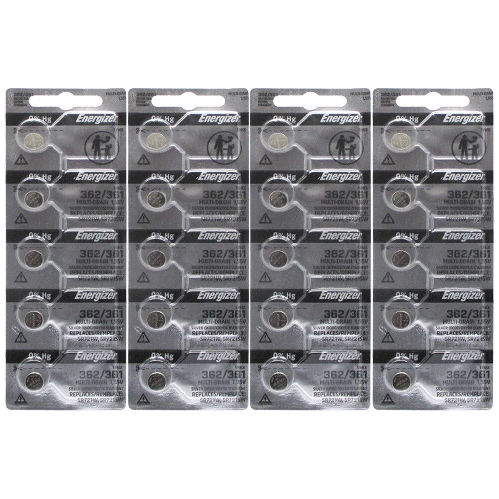 Button Cell Type 362 361 Battery Energizer 20 Pcs