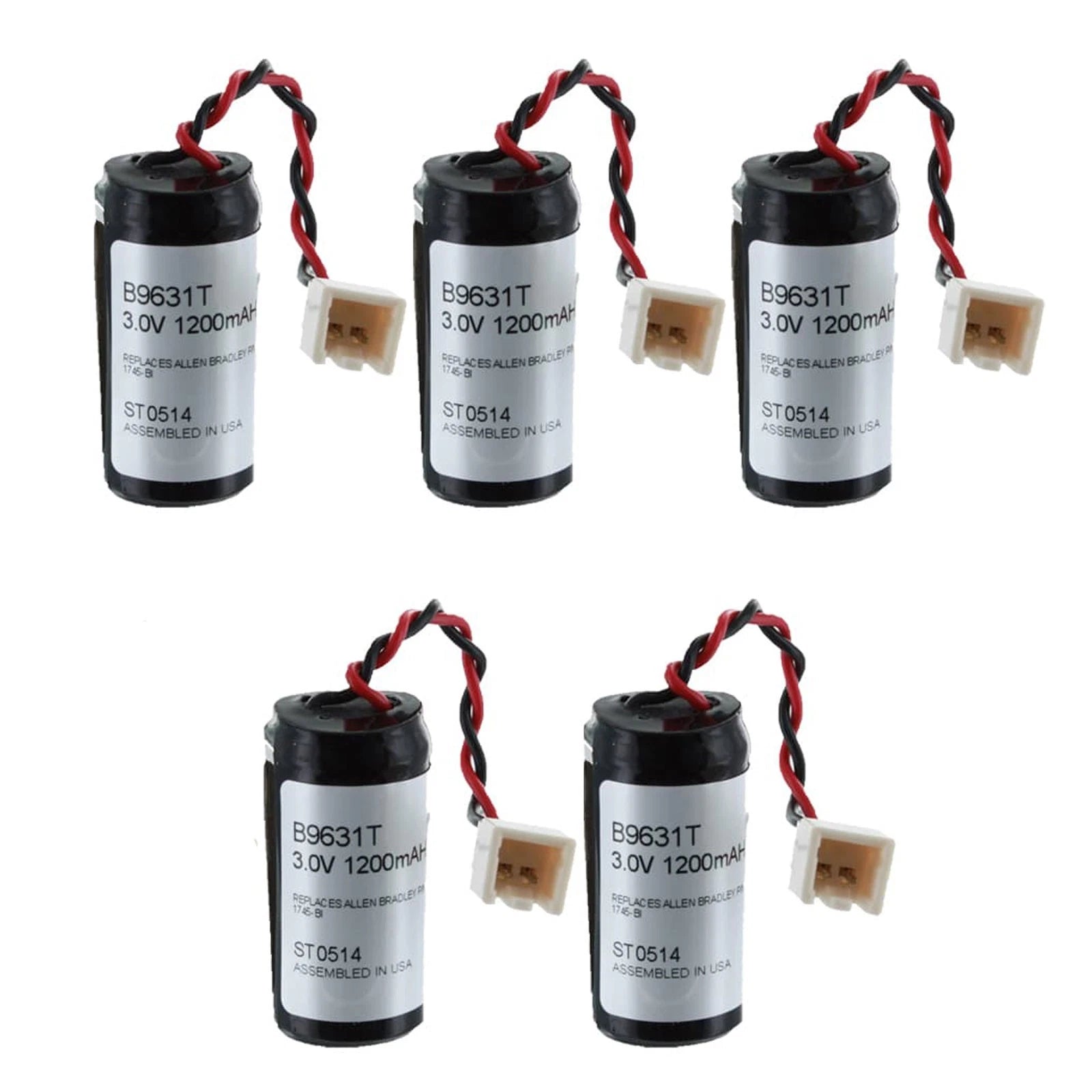 5pc 3V PLC Battery Programmable Logic Co B9631T SLC100 SLC150