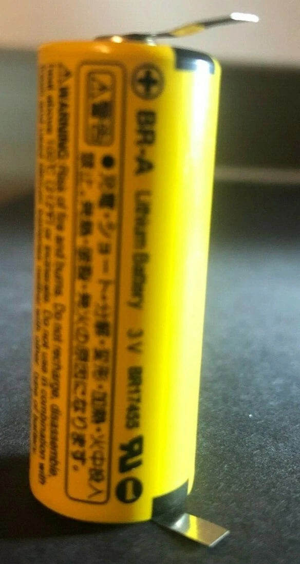 Brand New PANASONIC BR-A 3V 1800Mah Lithium Battery w/ Tab, with Expedited ship