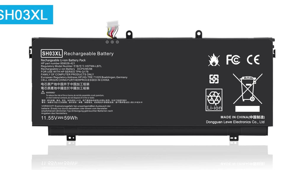 SH03XL Battery For HP Spectre X360 13-ac 13-w HSTNN-LB7L 859026-421 859356-855