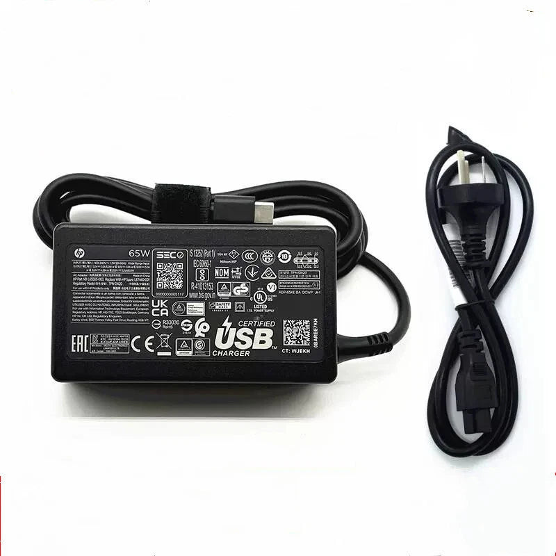 Genuine 65W USB-C Charger for HP Elite x2 1012 G1 1012 G2 210 G2 L65505-002 NEW