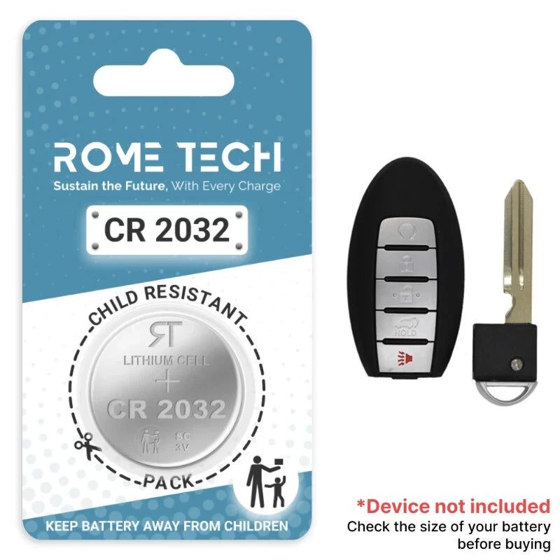 Key Fob Battery Replacement for Infiniti QX60 2020 2019 2018 2017 2016 2015 2014