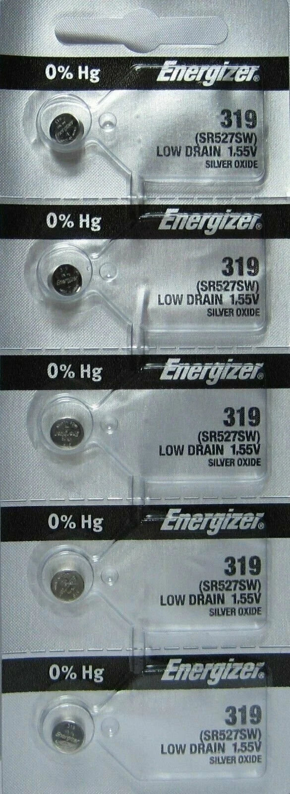 Energizer 319 1.55V Battery x 5
