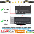 Battery For Dell Latitude E7270 E7470 J60J5 7CJRC R1V85 451-BBSX 242WD MC34Y