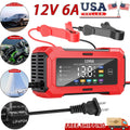 12V 6A Smart Car Battery Charger Automatic Lifepo4 Repair Maintainer Trickle