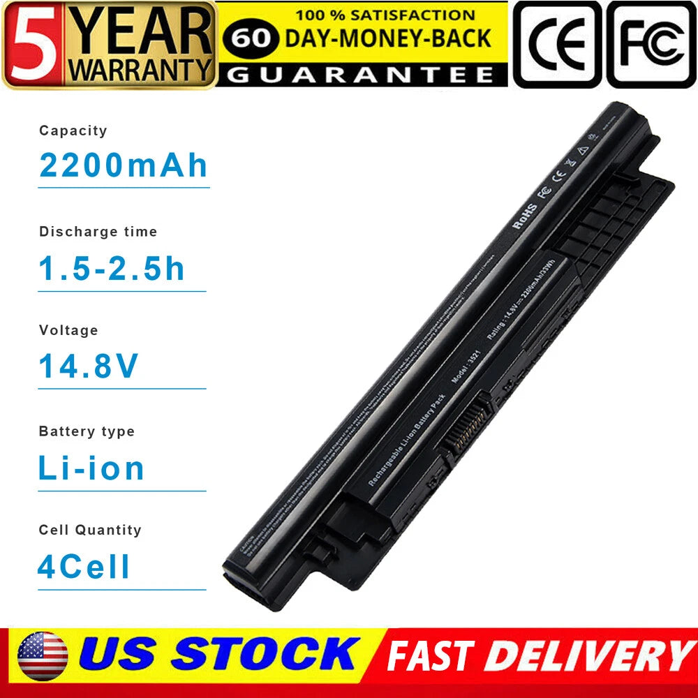 MR90Y Battery For Dell Inspiron 3421 5421 15-3521 5521 3721 5721 XCMRD 17R(5737)