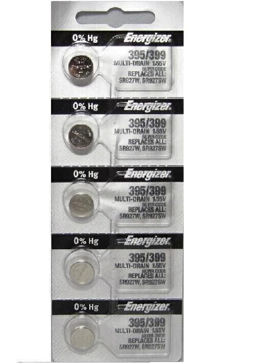 20 Pcs Energizer 395 399 SR927SW SR927W Watch Battery