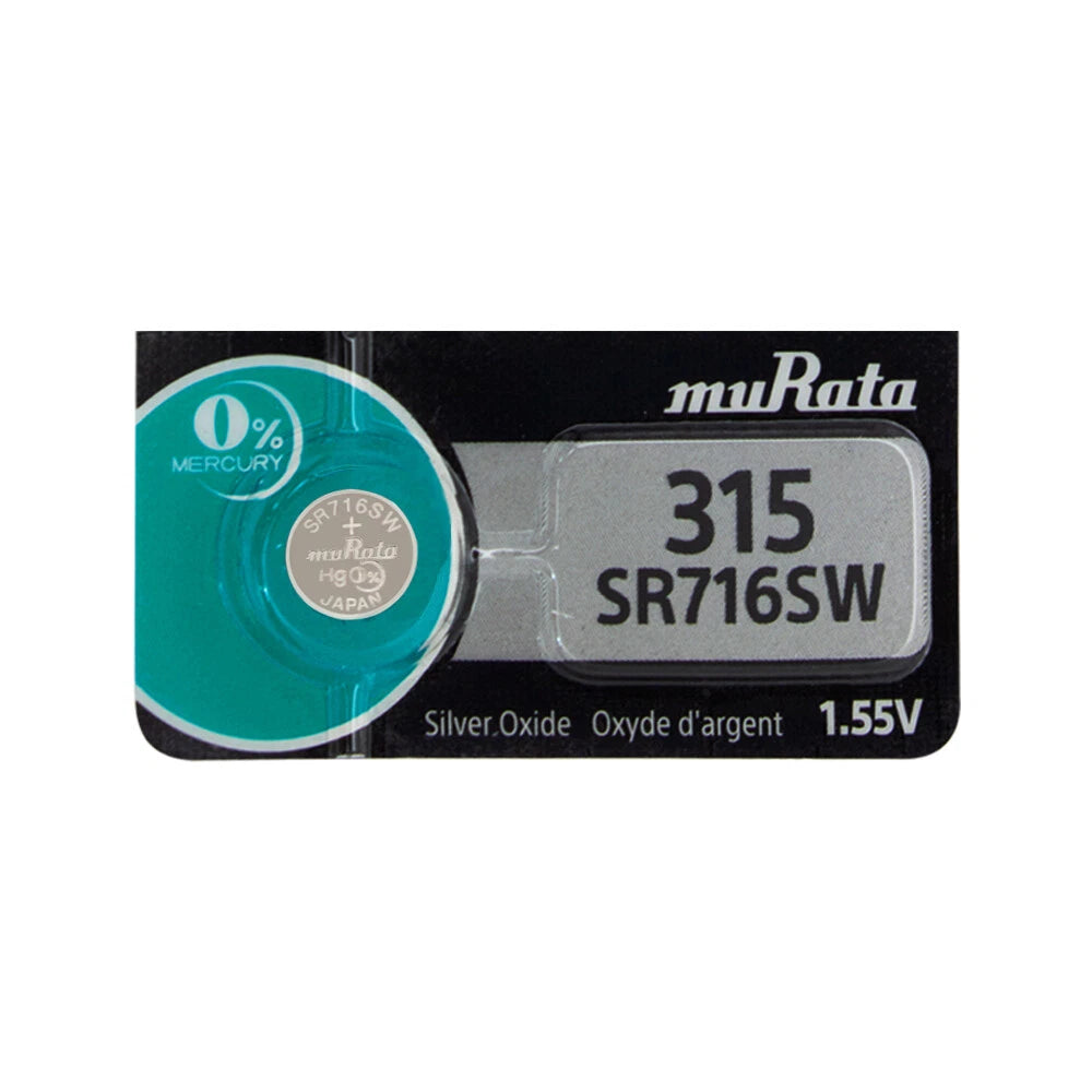 Murata Replaces Sony Silver Oxide 315 SR716SW Watch Battery x 1