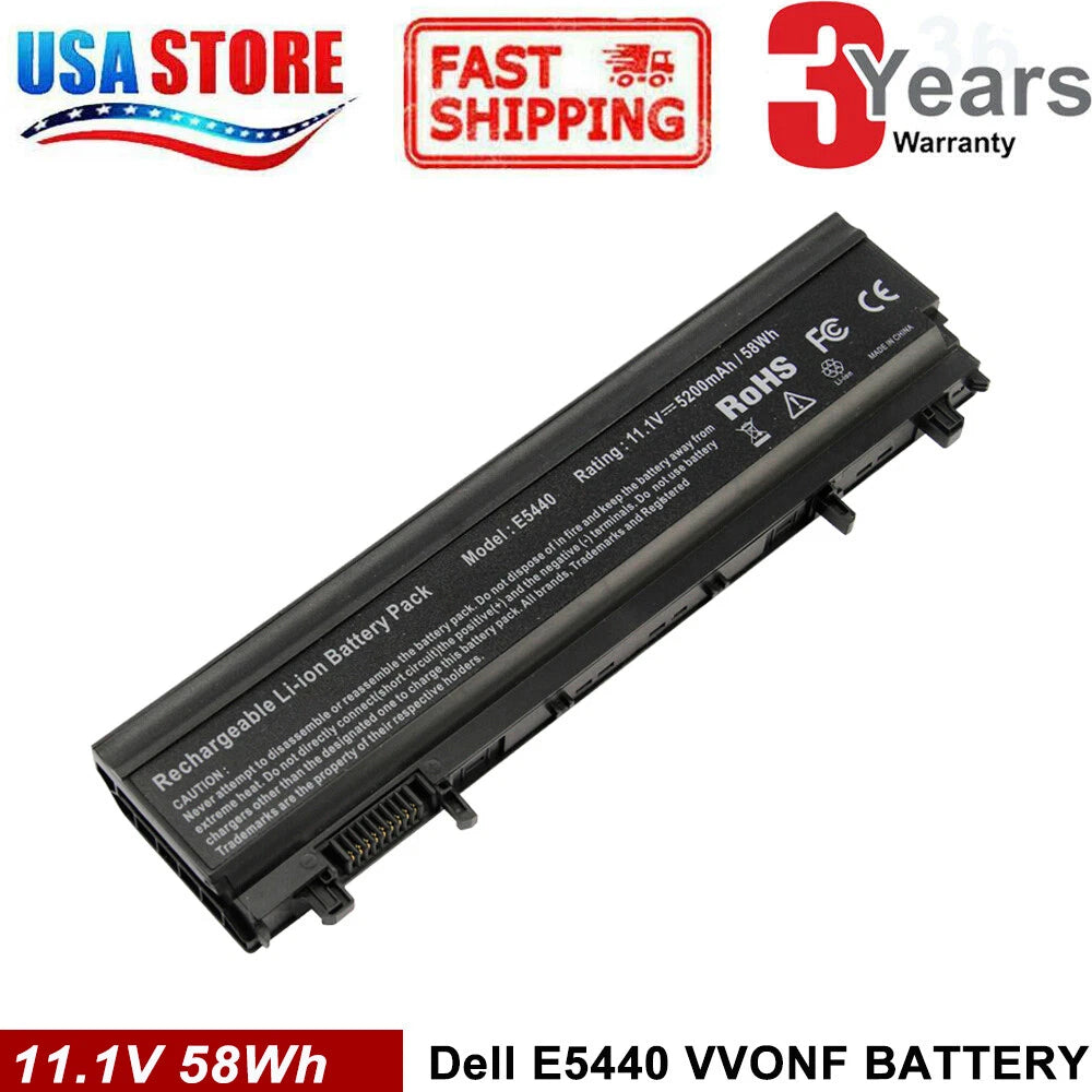 58WH Battery For Dell Latitude E5440 E5540 VVONF 451-BBIE 970V9 9TJ2J WGCW6 CL