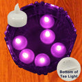 12 Flameless Floating LED tealight Battery operated Candle Pink tea lights NEW
