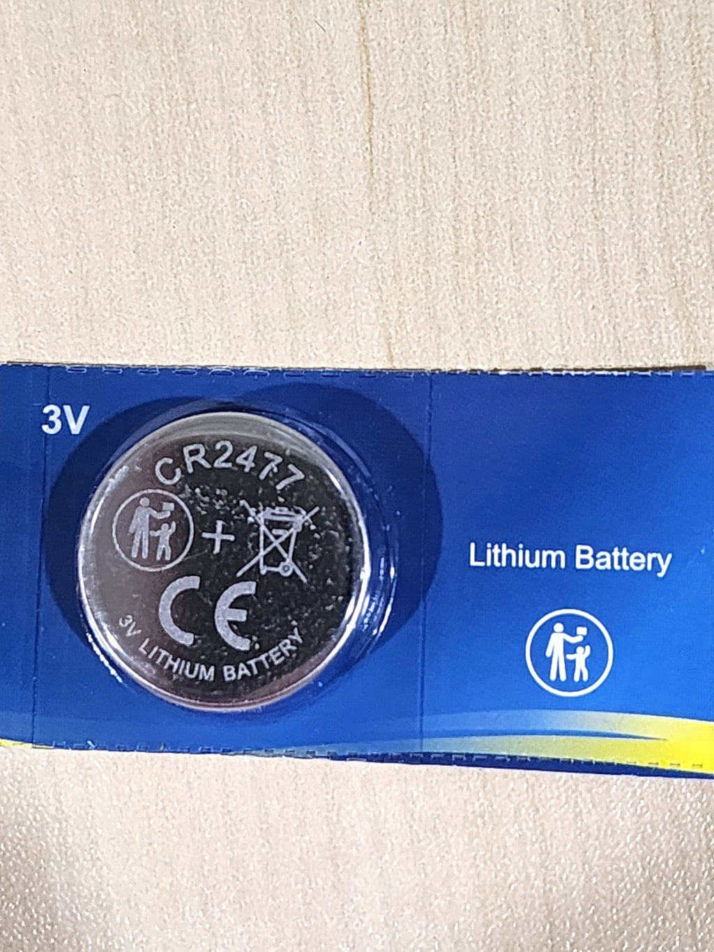 1 pc Tcbest CR2477 2477 Lithium Coin Cell 3V Battery Fresh (one battery)