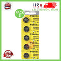 5x New Original Toshiba CR1632 3V Lithium Coin Cell Battery (5 Batteries) CR1632