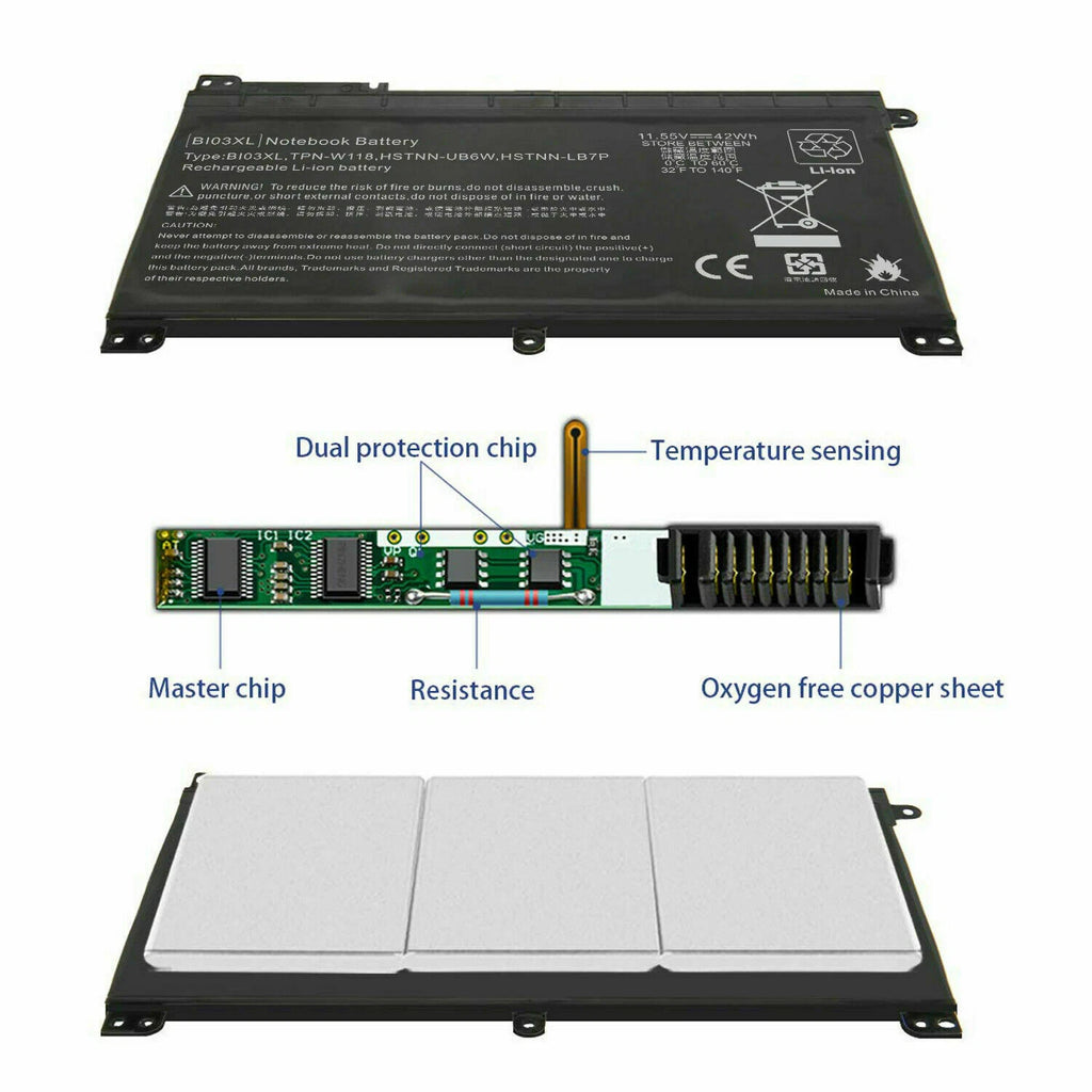 843537-421 Battery for HP ProBook X360 11 G1 G2 EE Pavilion M3-U103DX M3-U105DX
