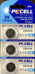 CR 1616 PKCELL LITHIUM BATTERIES (3 piece) 3V watch New Authorized USA Seller