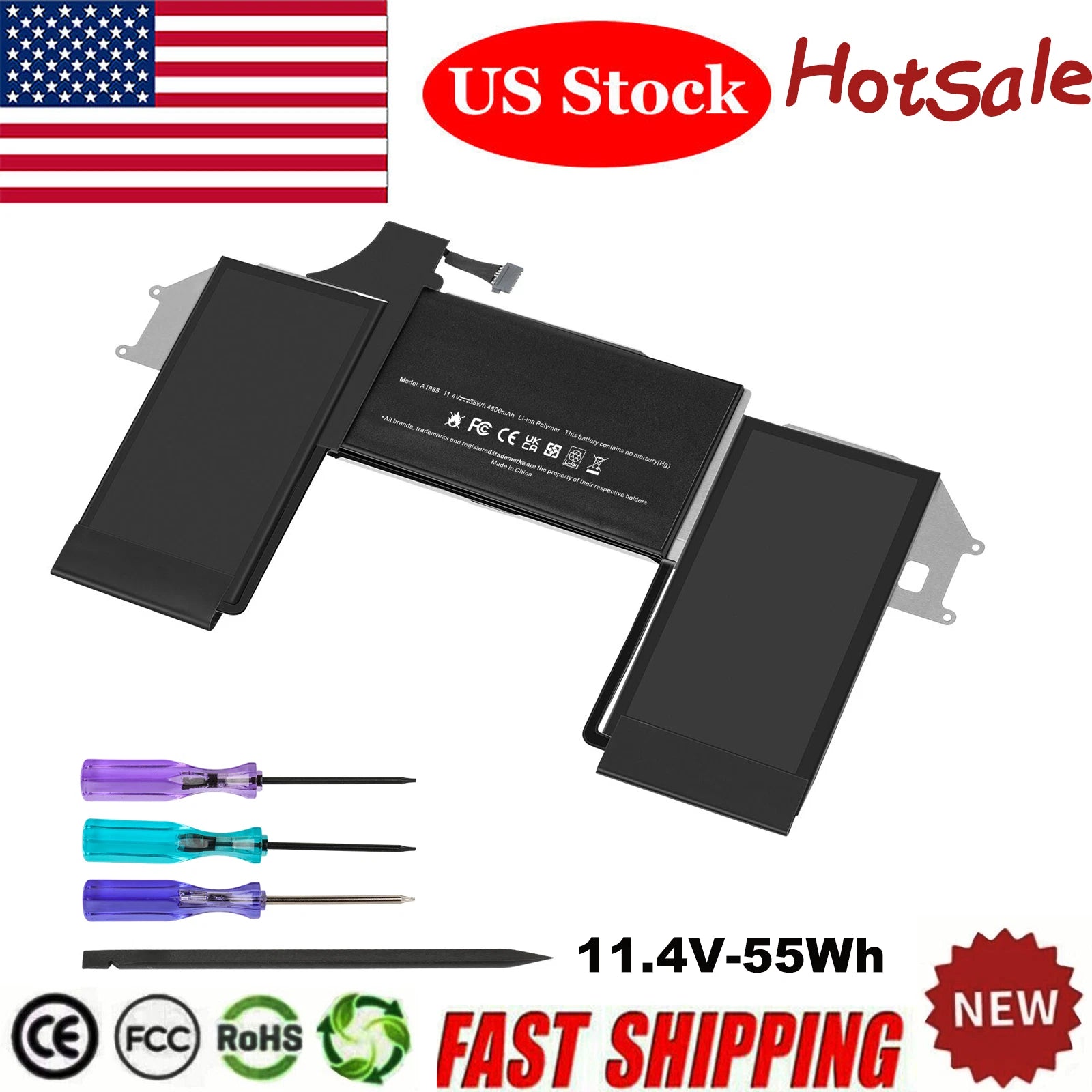 A1965 A2179 A1932 Battery For MacBook Air 13 Inch Retina Early 2018 2019 2020