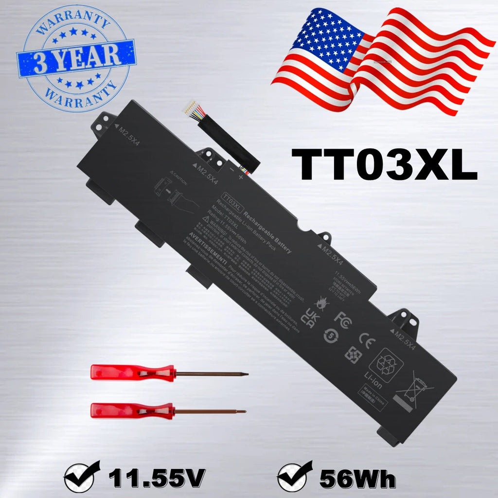 933322-855 TT03XL Battery For HP EliteBook 755 850 G5 ZBook 15U G5 Series 56Wh