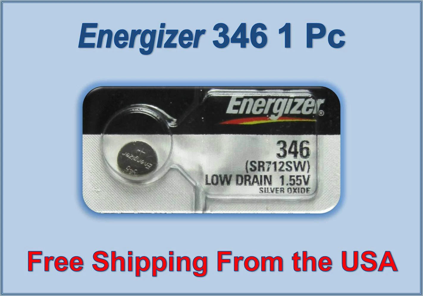 1 Energizer 346 SR712SW 628 GP346 V346 D346 346A 346X 280-66 SB-DH SP346 Battery