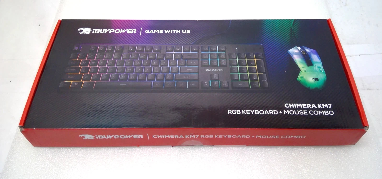 OPEN BOX iBUYPOWER Chimera KM7 RGB Gaming Keyboard and Mouse Combo