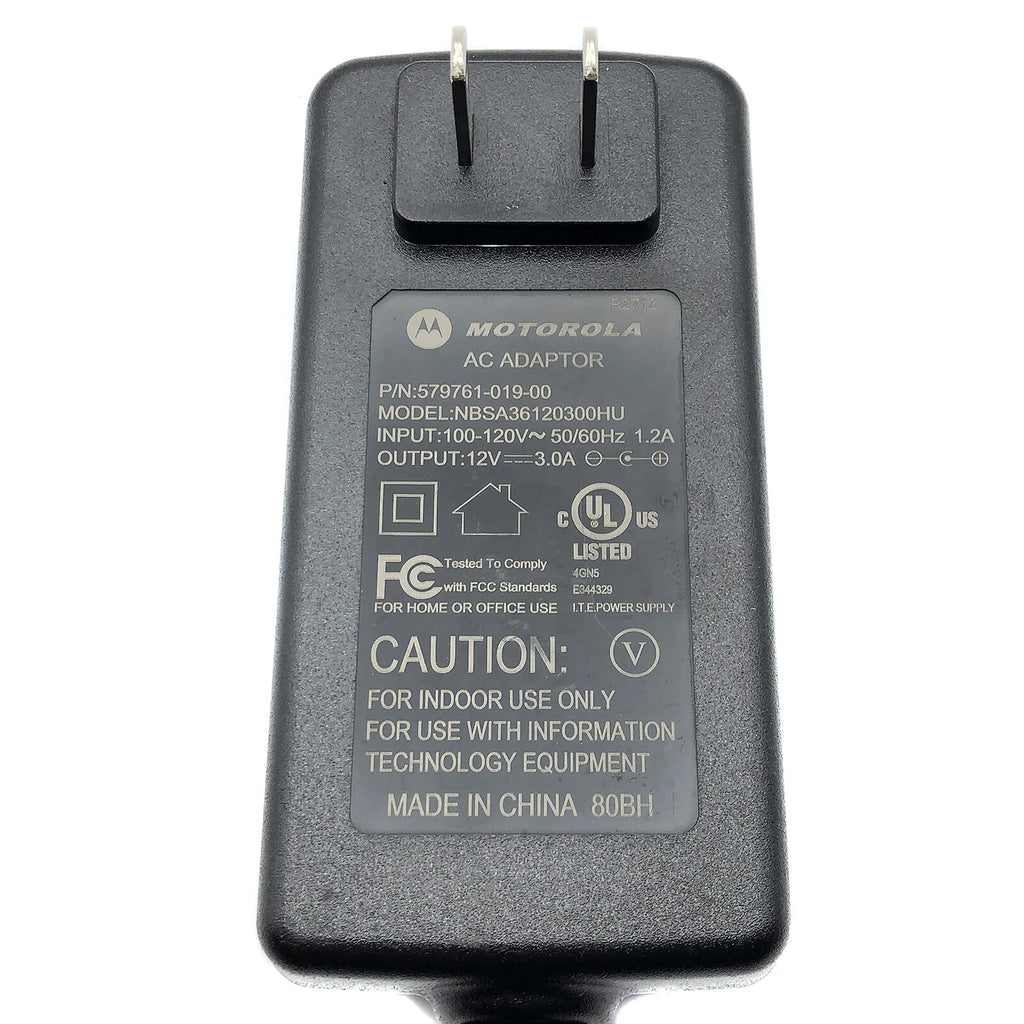 NEW Original Motorola NBSA36120300HU AC Wall Power Supply Adapter 12V 3A 36W OEM