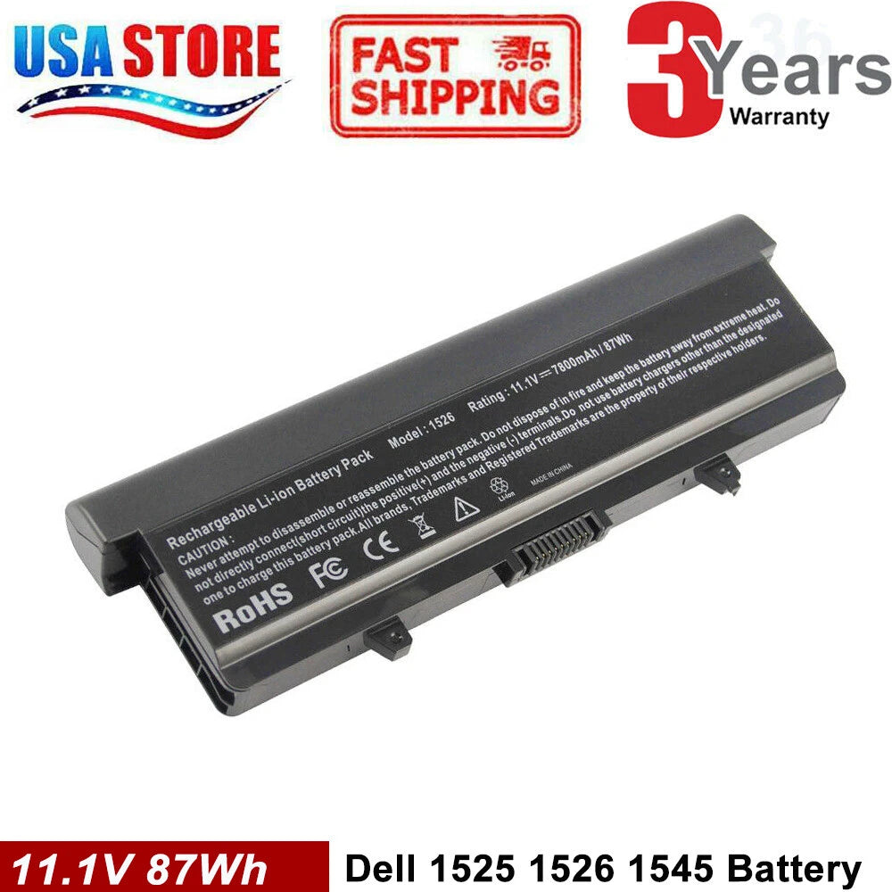 Battery/Charger for Dell Inspiron 1525 1526 1440 1545 1546 1750 GW240 X284G
