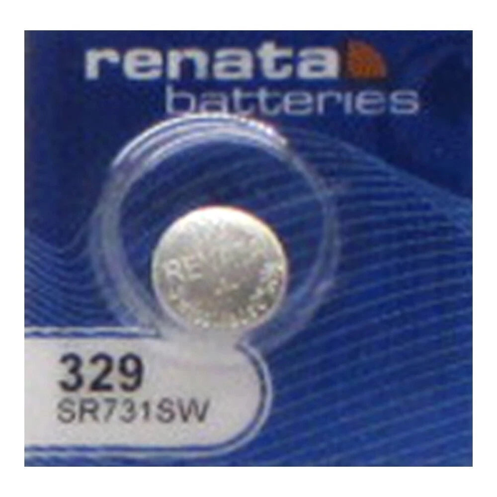 10 Renata 329 Button Cell Silver Oxide 1.55V Batteries