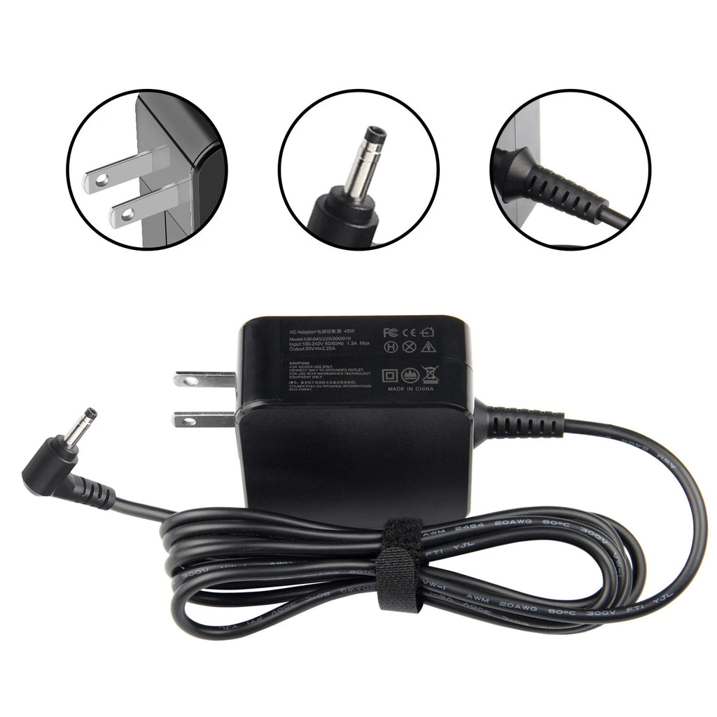 For Lenovo Ideapad Yoga AC 20V 2.25A 45W Charger Adapter ADL45WCC PA-1450-55LL