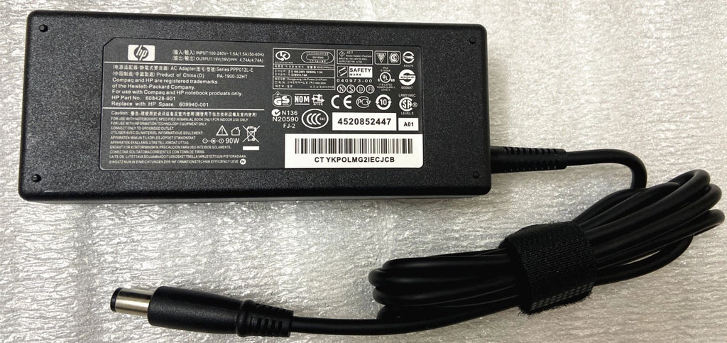 Genuine 90W Adapter Charger Pavilion DV7 Elitebook 8730w ProBook 6360b 2000 G72