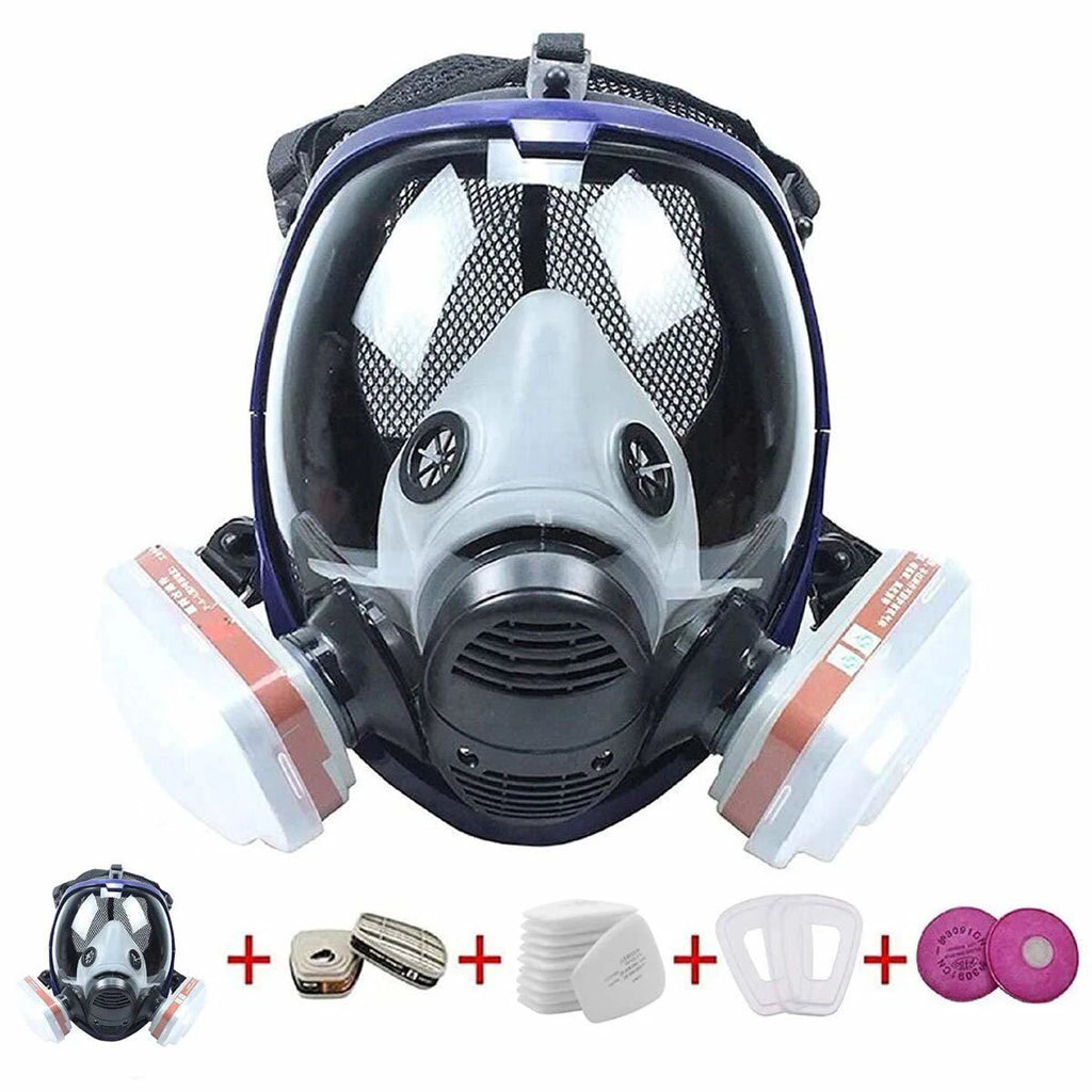 17 in 1 Full Face Gas Mask Painting Spraying Respirator Facepiece For 6800 Large