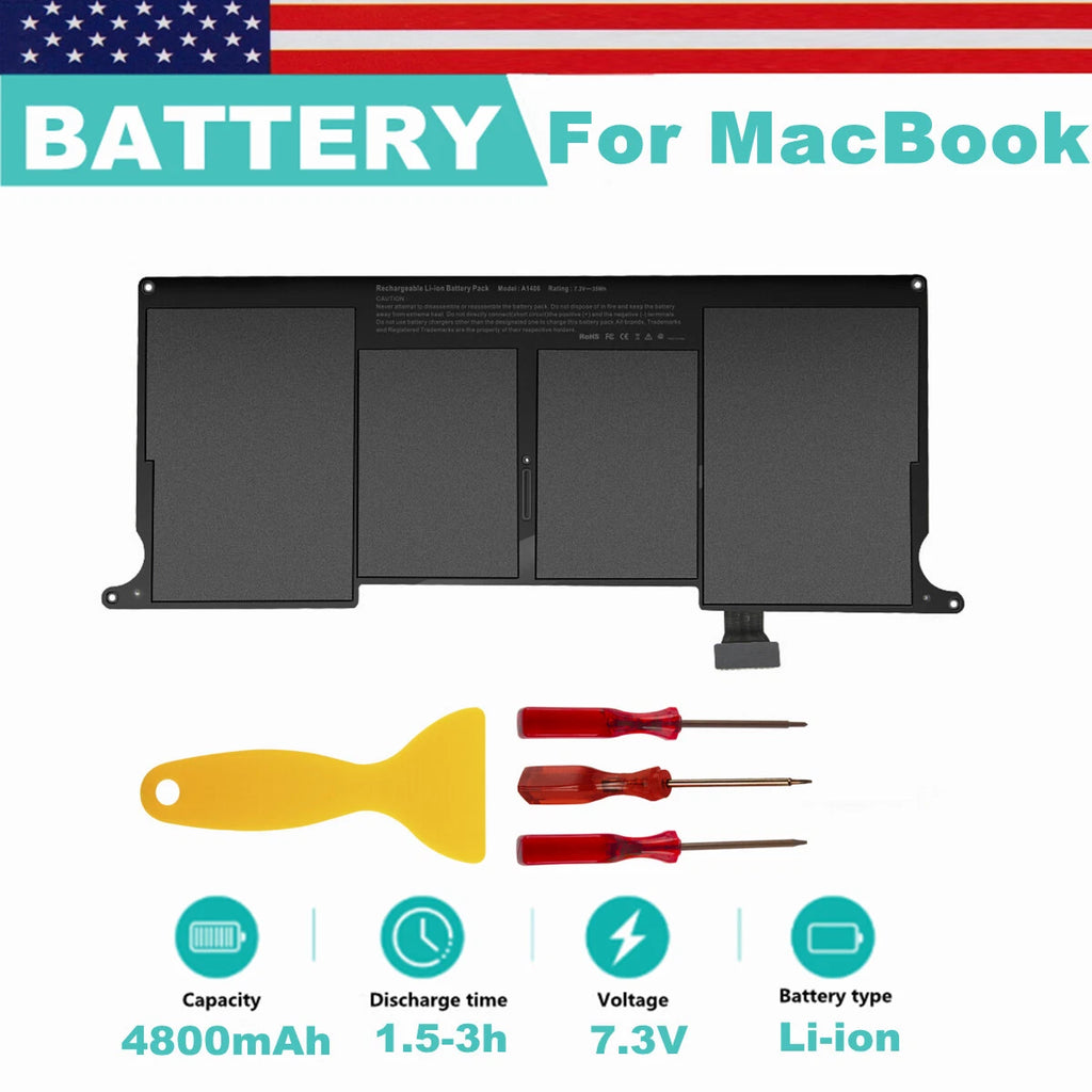 A1495 A1406 Battery For MacBook Air 11'' A1465 Mid 2011-2013 Early 2014 A1370