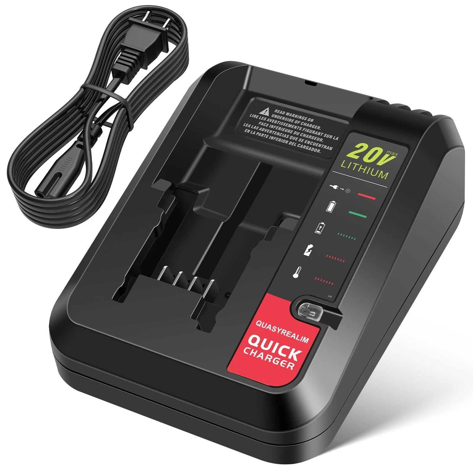 QUASYREALIM Charger for Porter-Cable 20V Lithium Battery