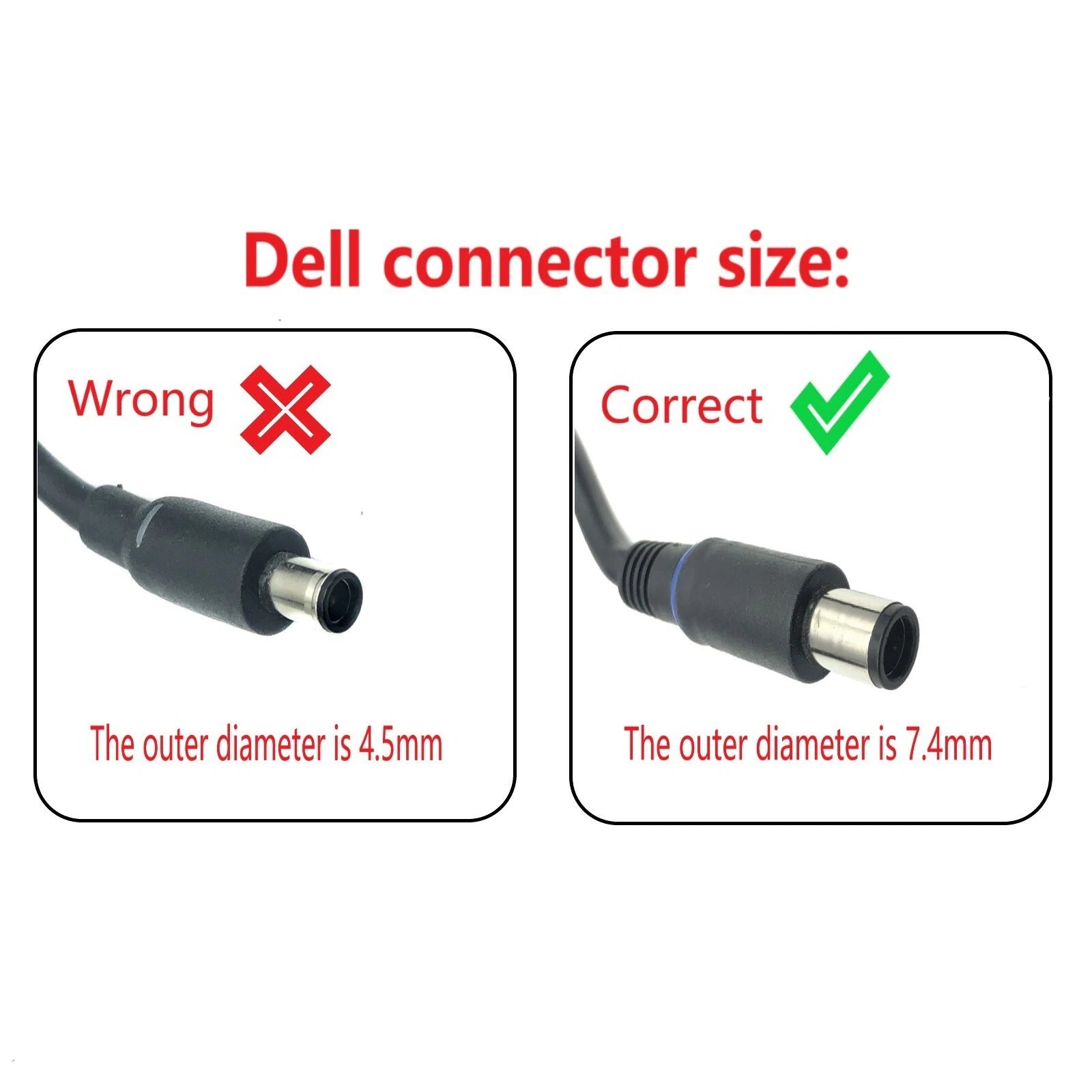 NEW Original Dell AC Adapter Charger For Latitude 3570 3340 3460 Laptop