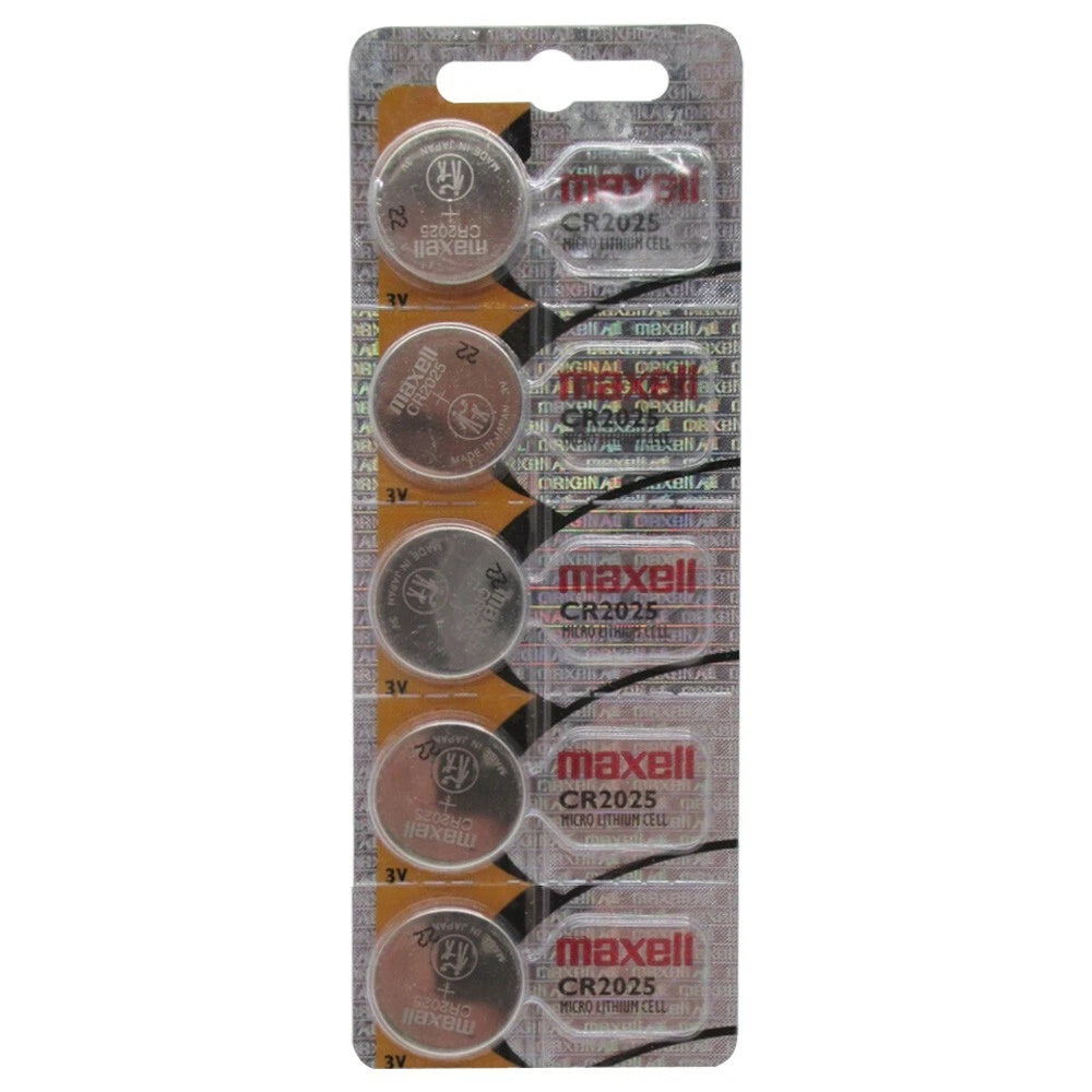 50 Pcs Original Maxell 2025 CR2025 Lithium 3V Batteries