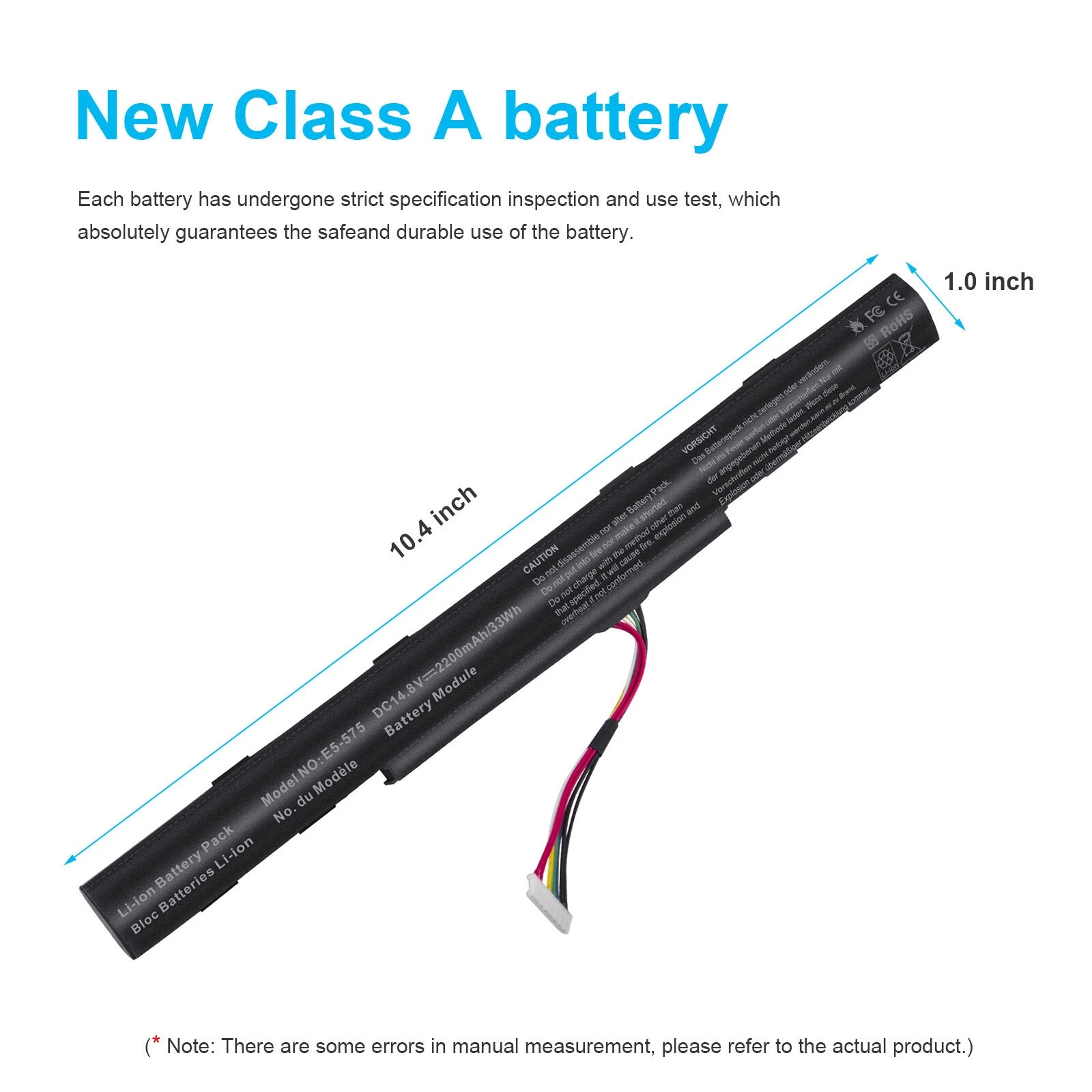AS16A5K AS16A8K 4ICR19/66 Battery for Acer Aspire E15 E5-575 E5-576G F5-771G