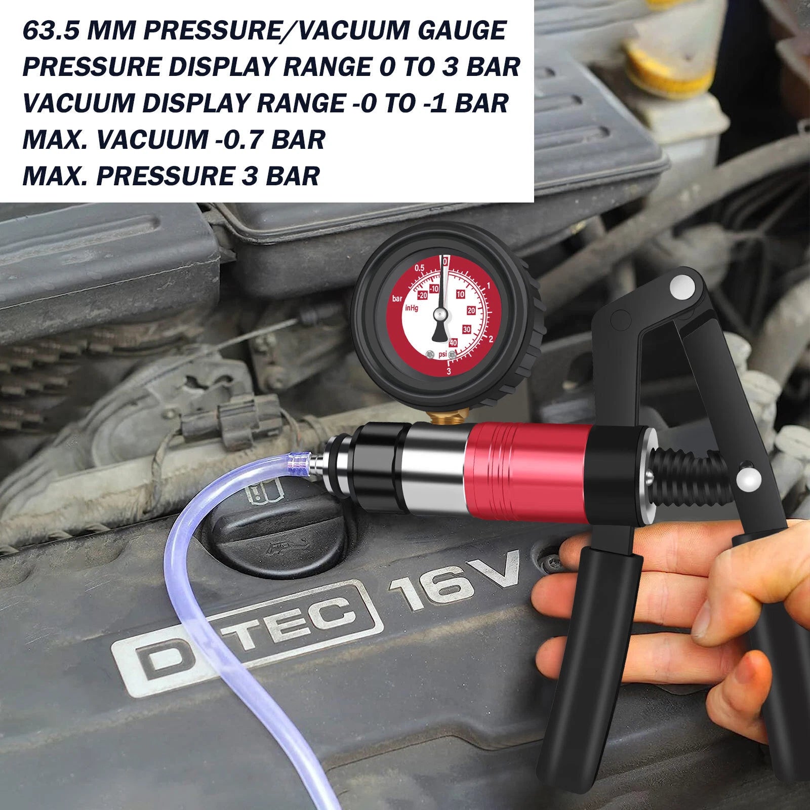 23PCS Hand Held Vacuum and Pressure Pump Brake Clutch Fluid Bleeder Tool Kit