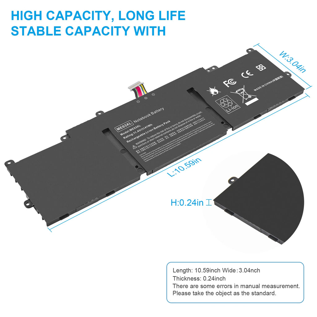 ME03XL Battery For HP Stream 11 13-C010NR Notebook 787521-005 787089-541