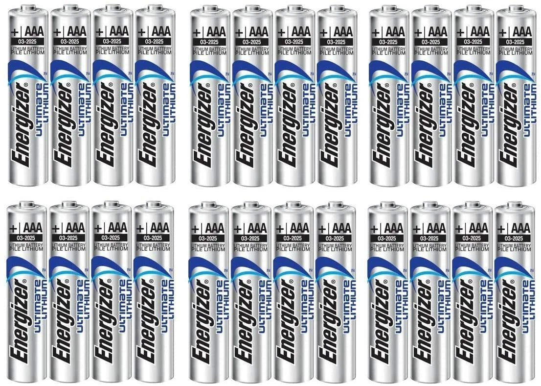 24 x Energizer AAA Ultimate Long Lasting Lithium Batteries L92BP
